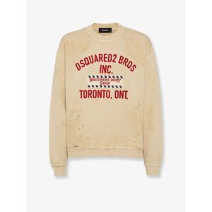 Dsquared2 Men Cotton Sweatshirt With Distressed Effect